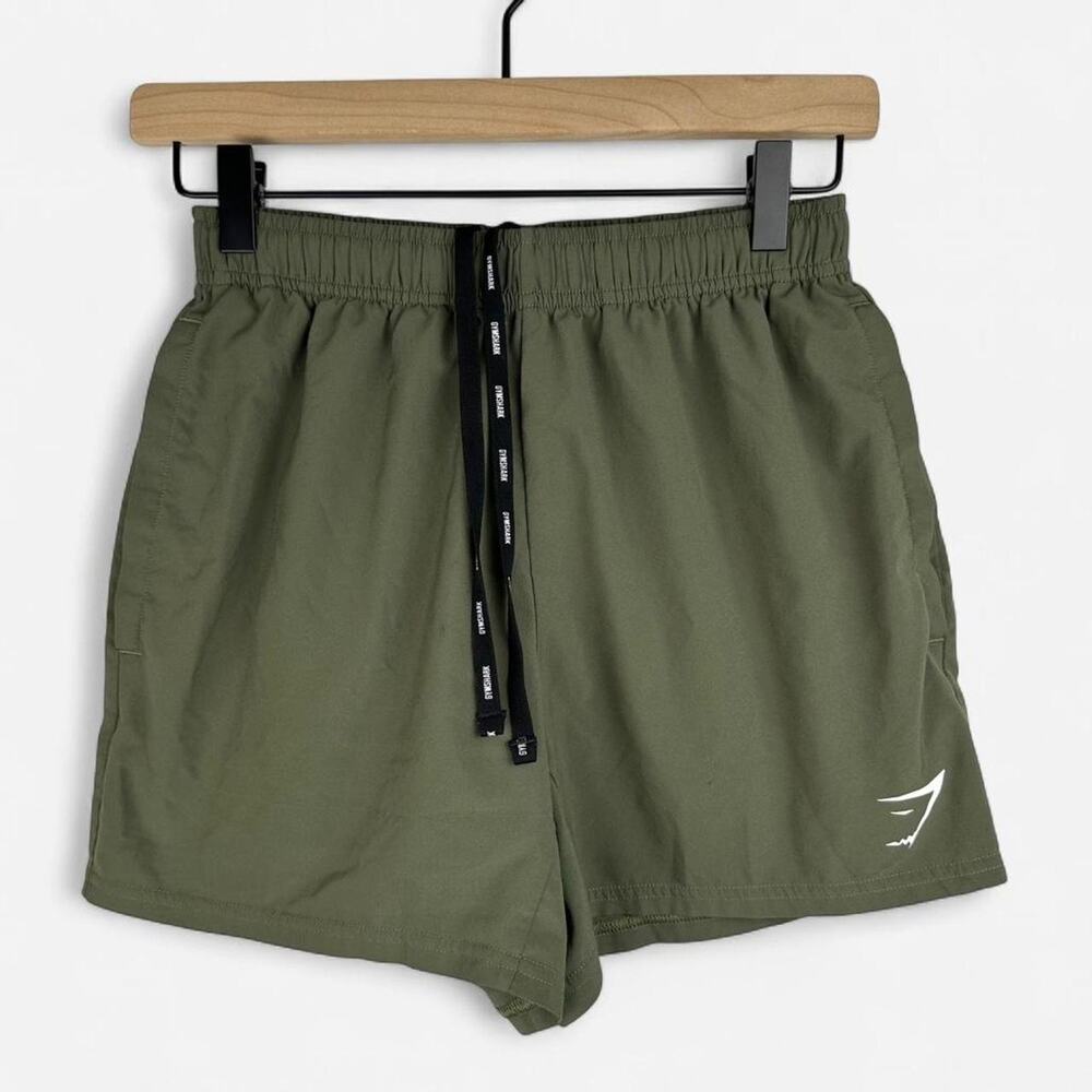 Gymshark olive green athletic shorts